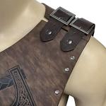 Viking Faux Leather Embossed Helmet and Armor Set