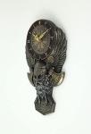 Viking Berserker Twin Axe Wall Clock Sculpture