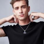 Thor Hammer Necklace in Sterling Silver with Runes