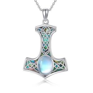 Viking Jewelry Sterling Silver Mjolnir Pendant Necklace