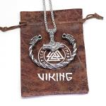 Viking Mjolnir Pendant Necklace and Dragon Bracelet Set