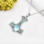 Viking Jewelry Sterling Silver Mjolnir Pendant Necklace