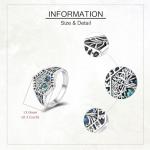 Sterling Silver Tree of Life Viking Ring