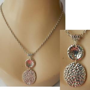 Silver Viking Shield Maiden Necklace Pendant