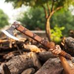 Authentic Ragnar Lothbrok Viking Axe with Sheath