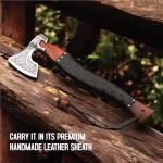 Viking Axe with Rosewood Handle and Sheath