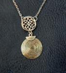 Norse Shield Maiden Silver Necklace Pendant