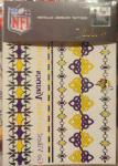 Minnesota Vikings Metallic Foil Temporary Tattoos