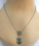 Norse Shield Maiden Silver Necklace Pendant