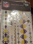 Minnesota Vikings Metallic Foil Temporary Tattoos