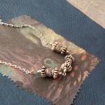 Norse Shield Maiden Necklace with Silver Chain