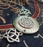 Viking Silver Knot Necklace - Nordic Jewelry