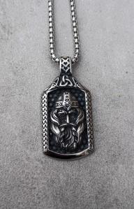Viking Warrior Necklace in Stainless Steel