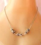 Norse Shield Maiden Necklace with Silver Chain