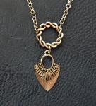 Norse Shield Maiden Necklace Pendant in Silver