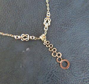 Viking Silver Knot Pendant Necklace for Shield Maidens