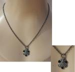 Viking Pendant Necklace with Gunmetal Chain