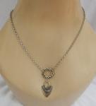 Norse Shield Maiden Necklace Pendant in Silver