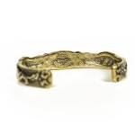 Scandinavian Wolves Brass Cuff Bracelet for All