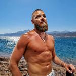 Viking Raven Skull Necklace with Compass Pendant