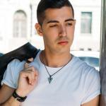 Viking Arrowhead Necklace with Turquoise and Malachite