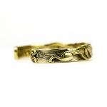 Scandinavian Wolves Brass Cuff Bracelet for All