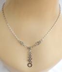 Viking Silver Knot Pendant Necklace for Shield Maidens