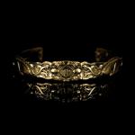 Scandinavian Wolves Brass Cuff Bracelet for All