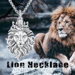 Lion Head Urn Pendant Necklace for Pet Ashes