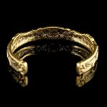 Scandinavian Wolves Brass Cuff Bracelet for All