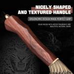 9-Inch Viking Ulu Knife Pizza Cutter Axe