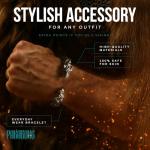 Adjustable Viking Bracelet with Fenrir Wolf Head