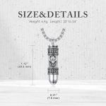 Viking Wolf Urn Necklace for Ashes in Silver