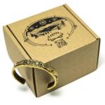 Scandinavian Wolves Brass Cuff Bracelet for All