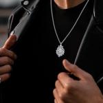 Lion Head Urn Pendant Necklace for Pet Ashes