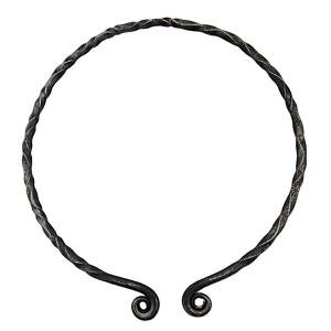 Hand Forged Viking Warrior Iron Torc Necklace