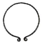 Hand Forged Viking Warrior Iron Torc Necklace