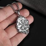 Viking Compass Pendant Necklace for Men