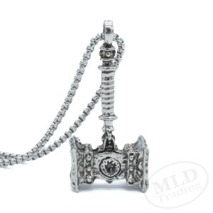 Thor's Hammer Pendant Necklace - Norse Amulet
