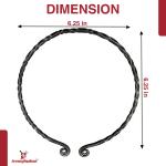 Hand Forged Viking Warrior Iron Torc Necklace