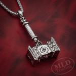 Thor's Hammer Pendant Necklace - Norse Amulet