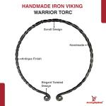 Hand Forged Viking Warrior Iron Torc Necklace