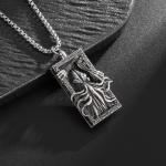 Viking Octopus Pendant Necklace - Kraken Design