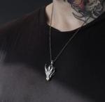 Silver Dragon Pendant Necklace for Men