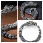 Viking Dragon Scale Chain Bracelet for Men