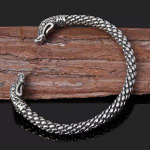 Ragnar Viking Bracelet with Nordic Dragon Design