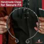 Hand Forged Viking Warrior Iron Torc Necklace