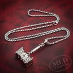 Thor's Hammer Pendant Necklace - Norse Amulet