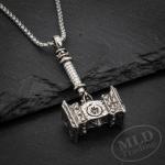 Thor's Hammer Pendant Necklace - Norse Amulet