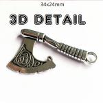 Celtic Knot Viking Axe 3D Pendant Necklace